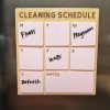 Weekly Cleaning Calendar Magnet, Dry Erase Refrigerator Magnet, To Do List, Menu Planner Board, Sports Schedule, Family Calendar Organizer